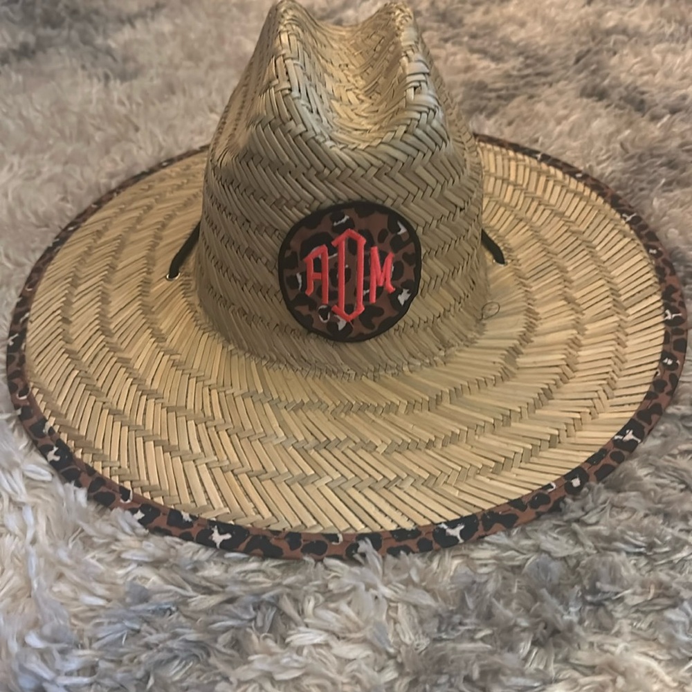 Marley Lilly Straw Sun Hat Monogrammed